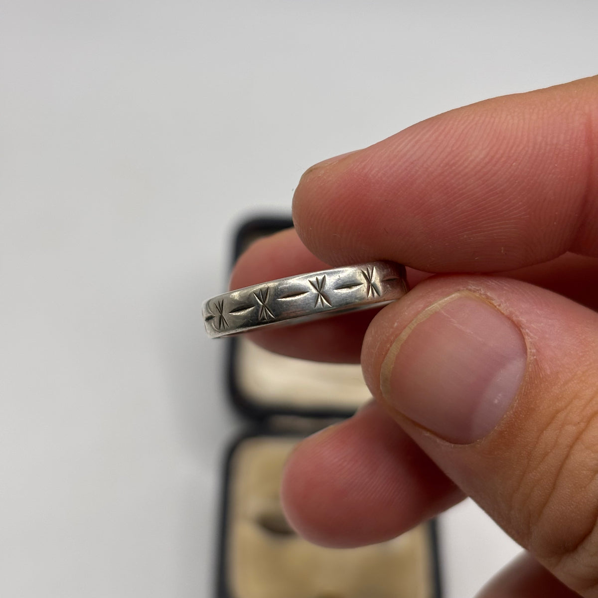 Silver Vintage Band Ring (R)