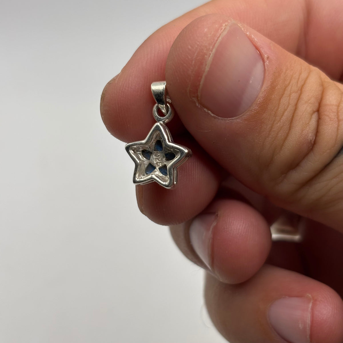 Silver Pearl Star Pendant