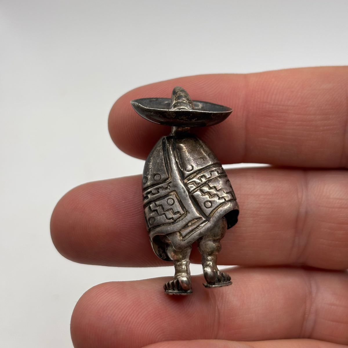 Silver Vintage Mexican Taxco Brooch