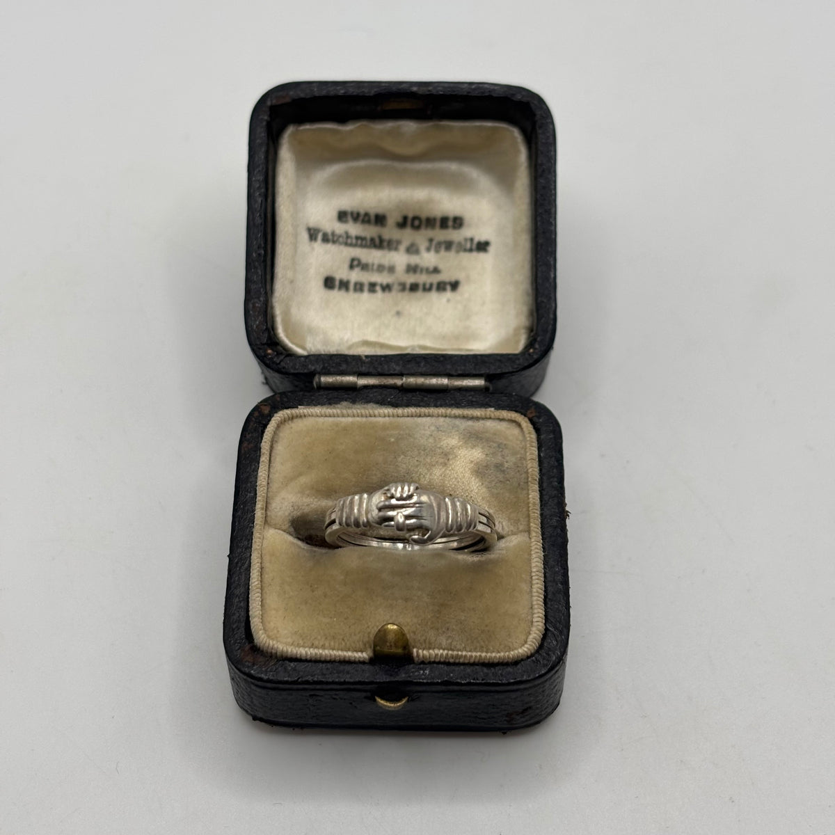 Silver Rare Fede Gimmel Ring (L)