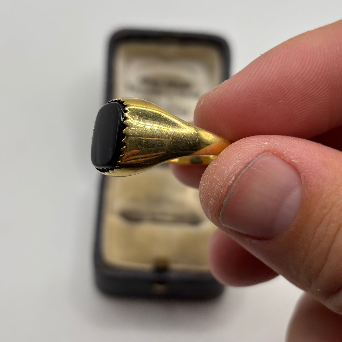 Silver Gold Plated Signet Ring (W)