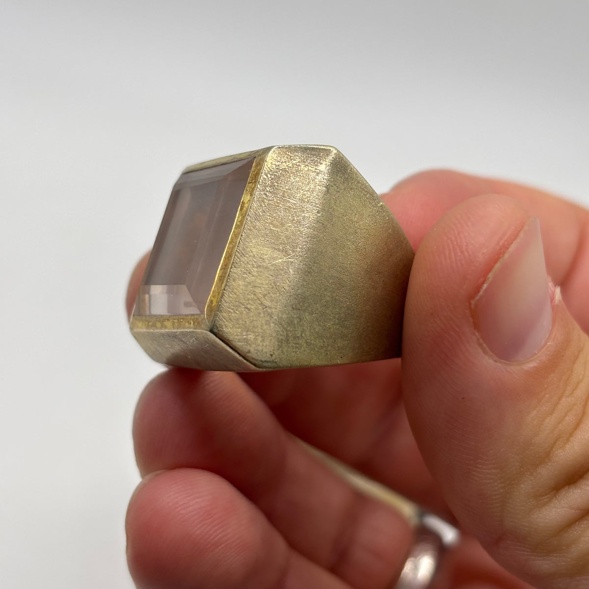 Gold On Silver Crazy Ring (S)