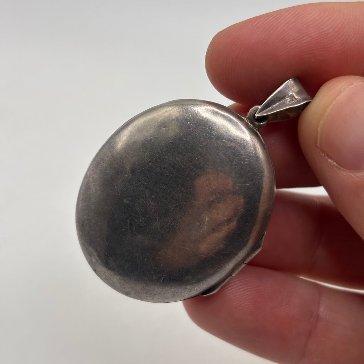 Silver Victorian Style Locket Pendant
