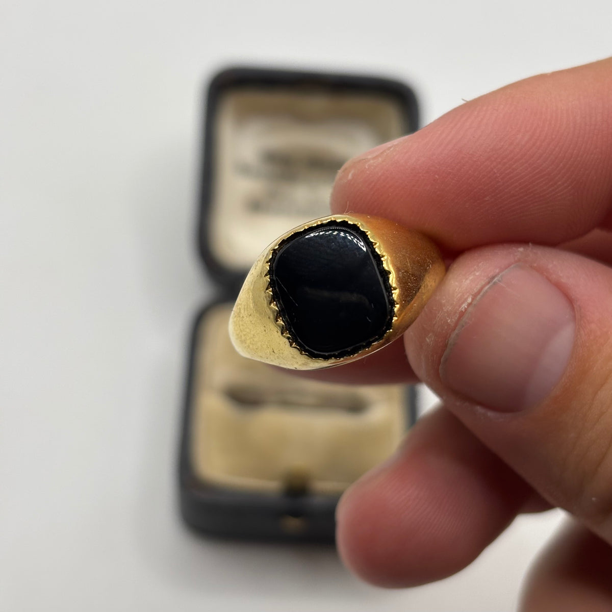 Silver Gold Plated Signet Ring (W)