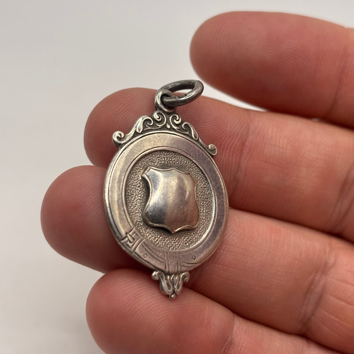 Silver Medal Fob Pendant