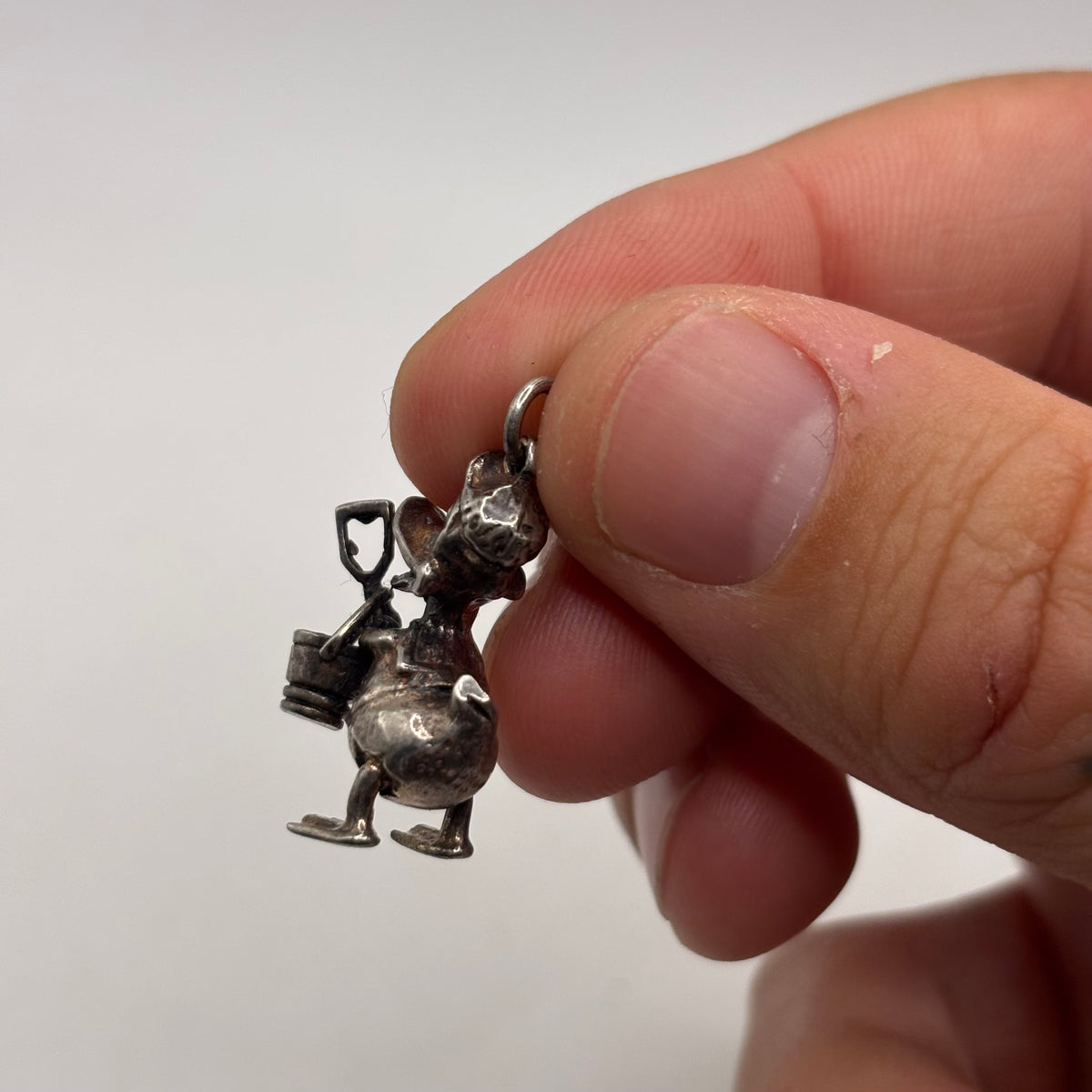 Silver Donald Duck Pendant
