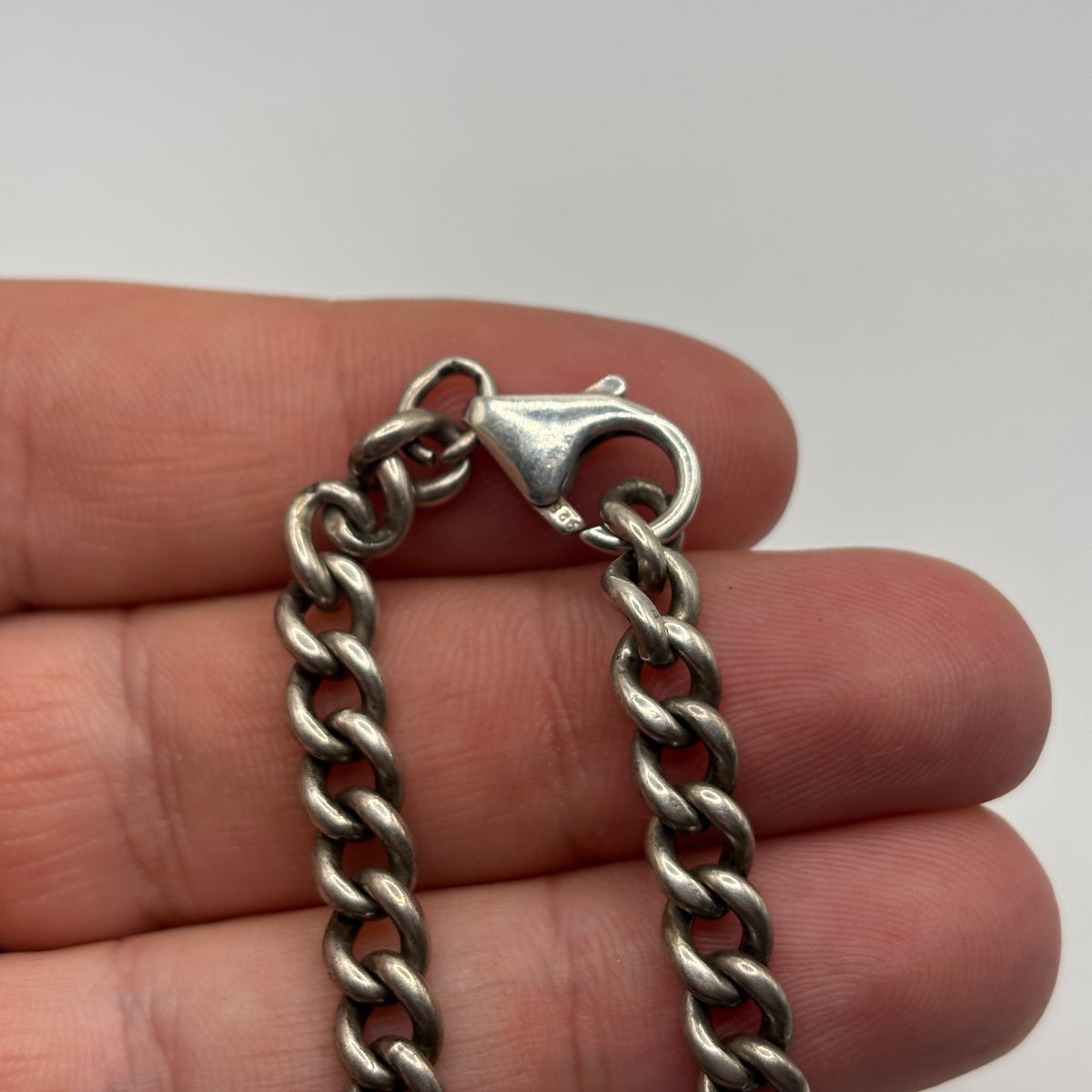 Silver 18” Victorian Albert Chain