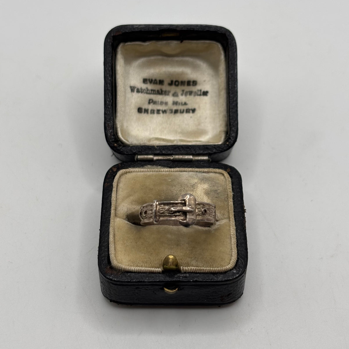 Silver Vintage Buckle Ring (P)