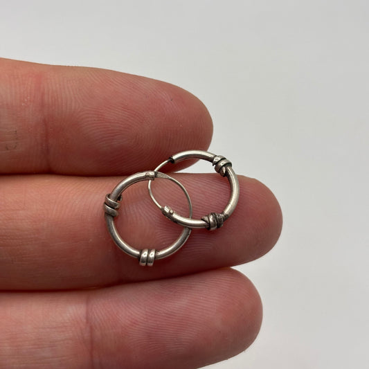Silver Hoop Earrings