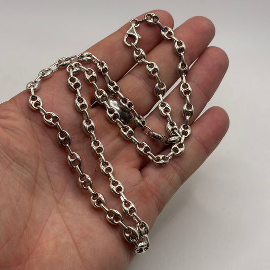 Silver 20” Marina Link Chain