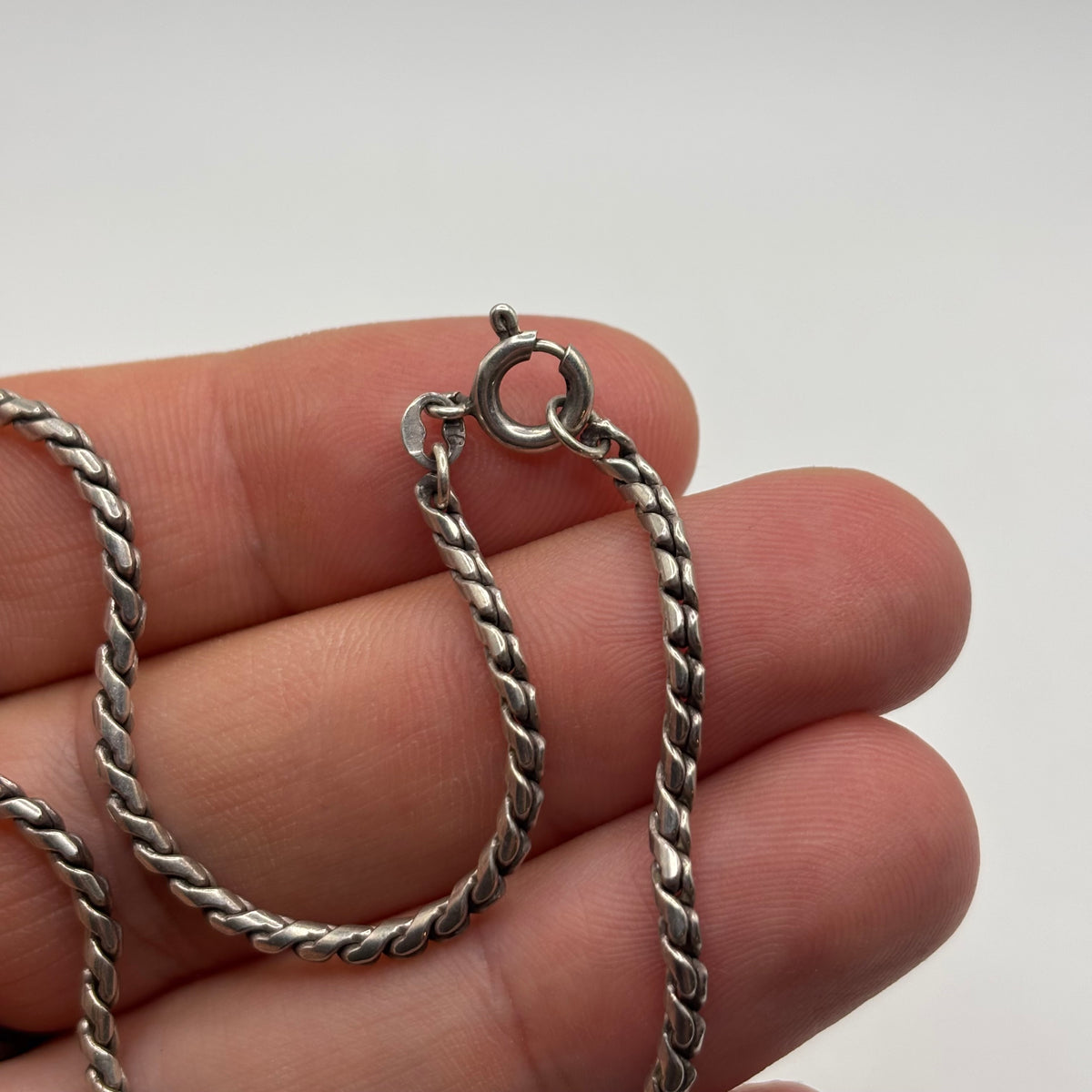 Silver 16” Unusual Link Chain