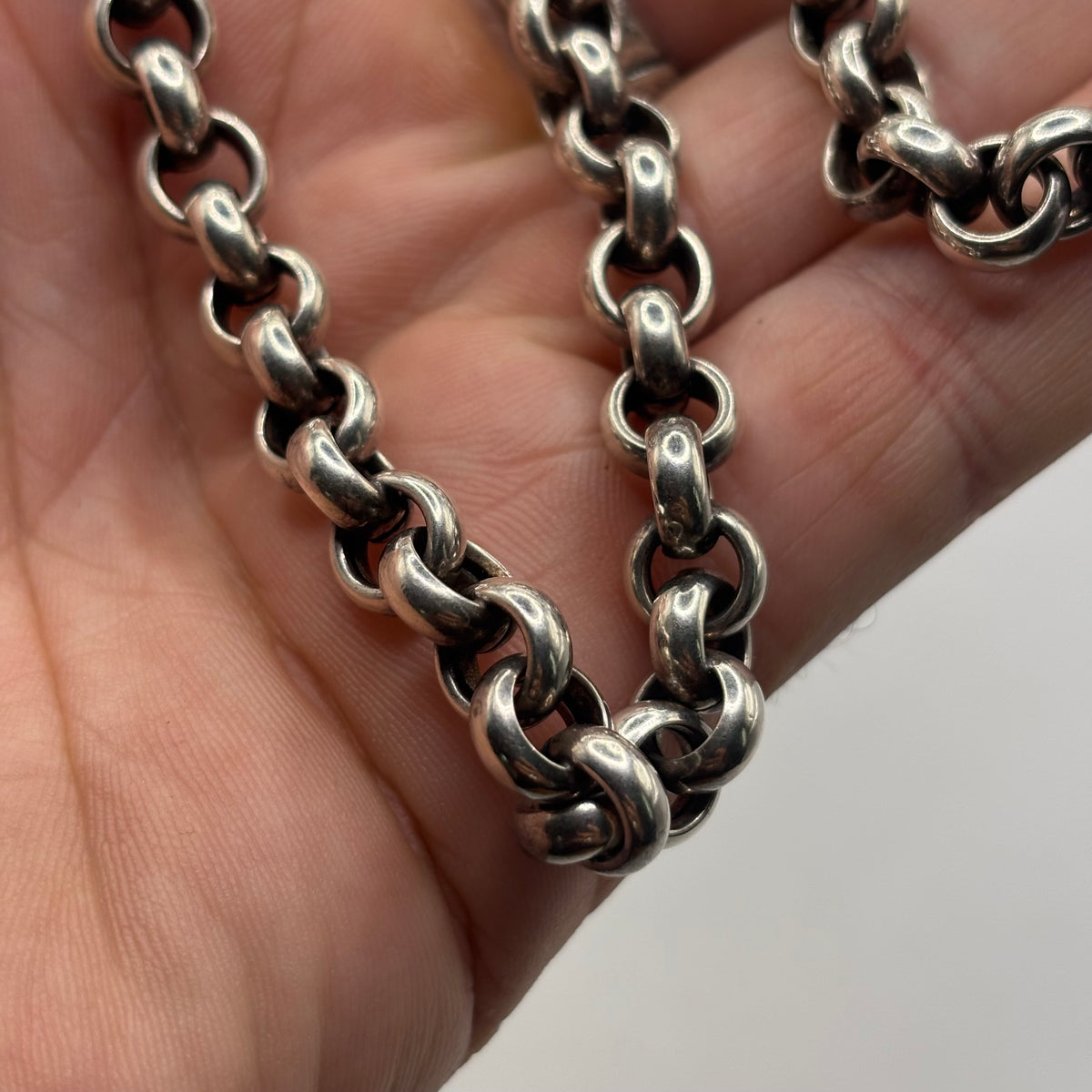 Silver 18” Belcher Chain