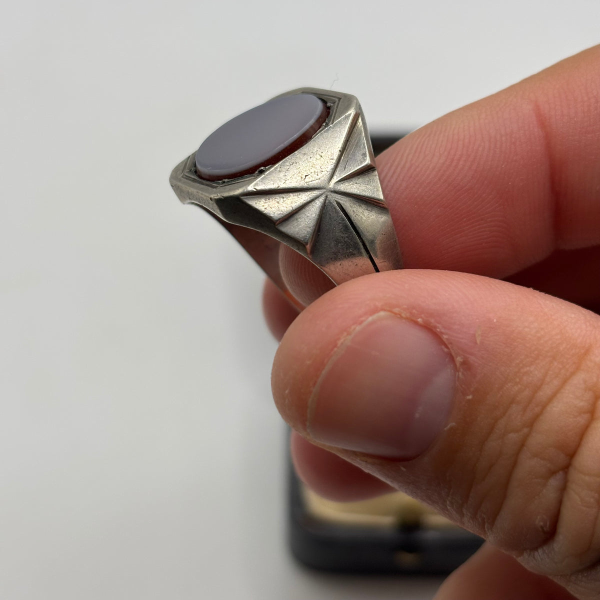 Silver Vintage Signet Ring (X)