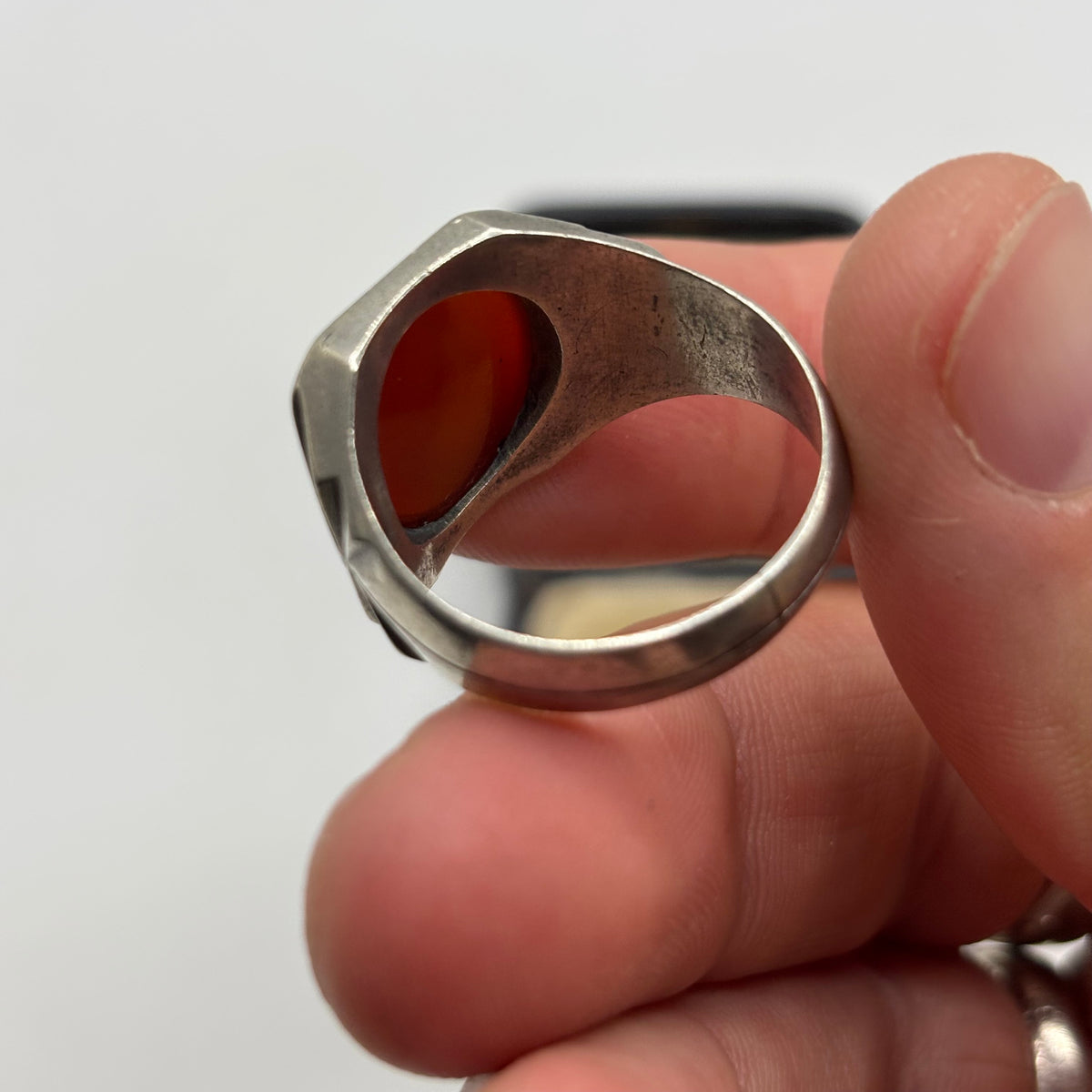 Silver Vintage Signet Ring (X)