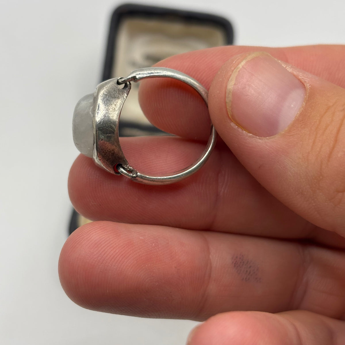 Silver Moonstone Ring (O)