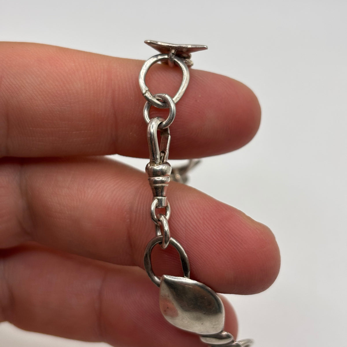 Silver 7” Fish Bracelet