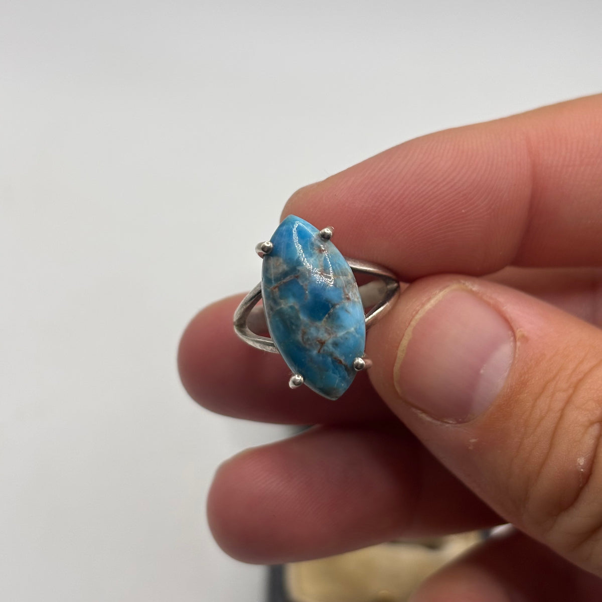 Silver Turquoise Ring (M)
