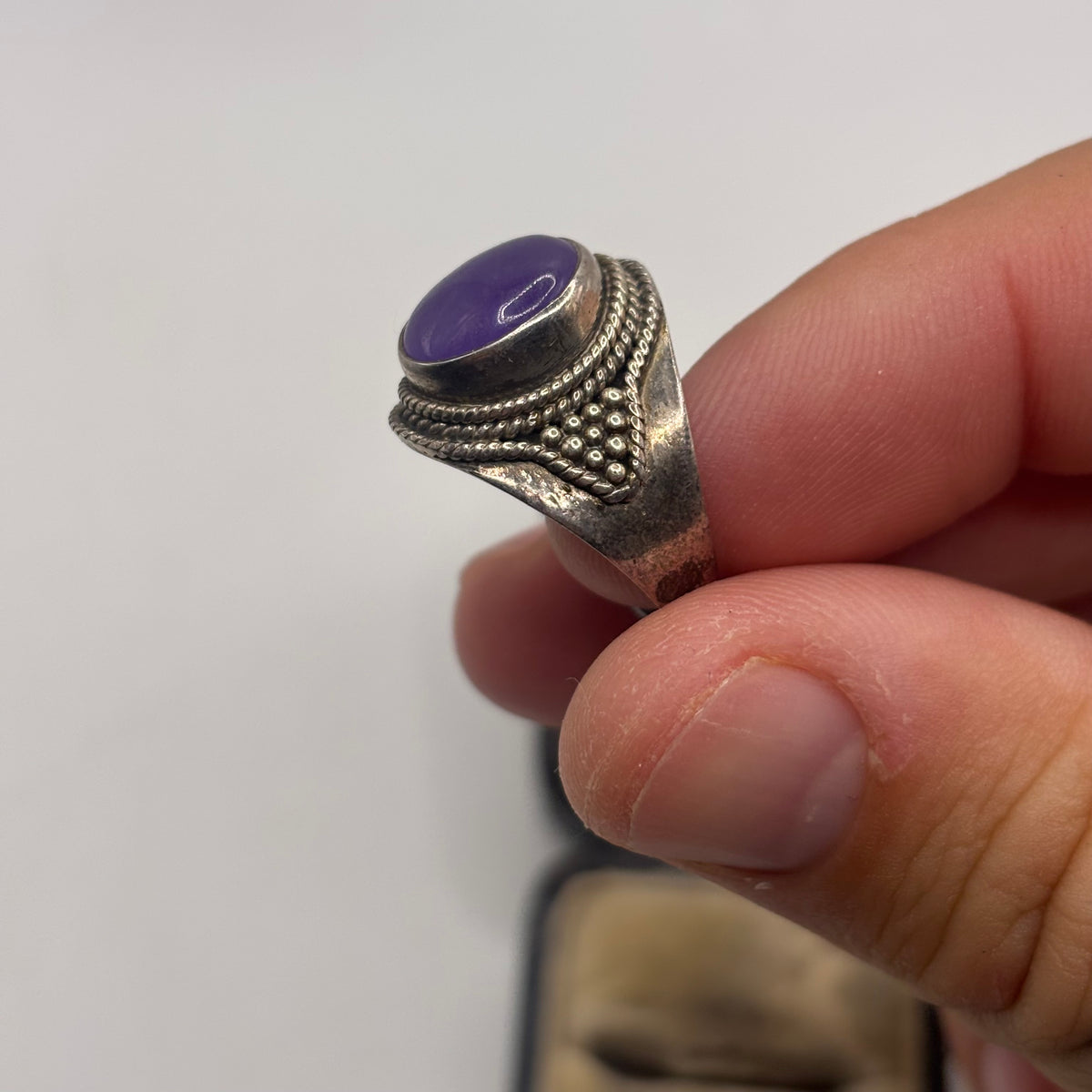 Silver Amethyst Ring (O)
