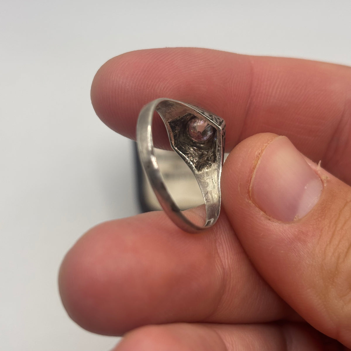 Silver Vintage Signet Ring (V)