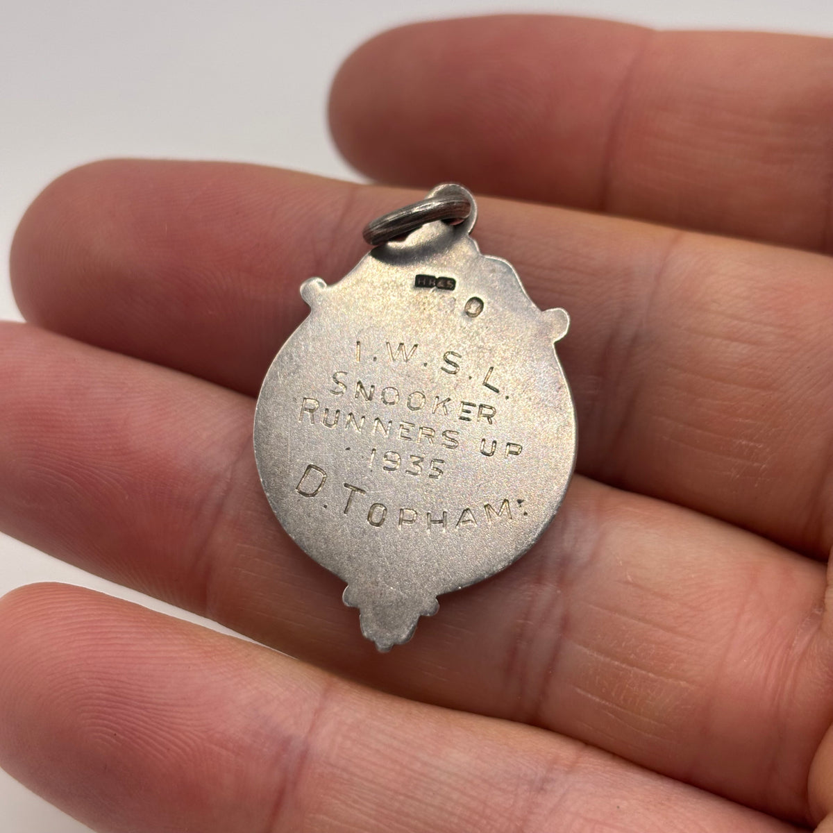 Silver Medal Fob Pendant