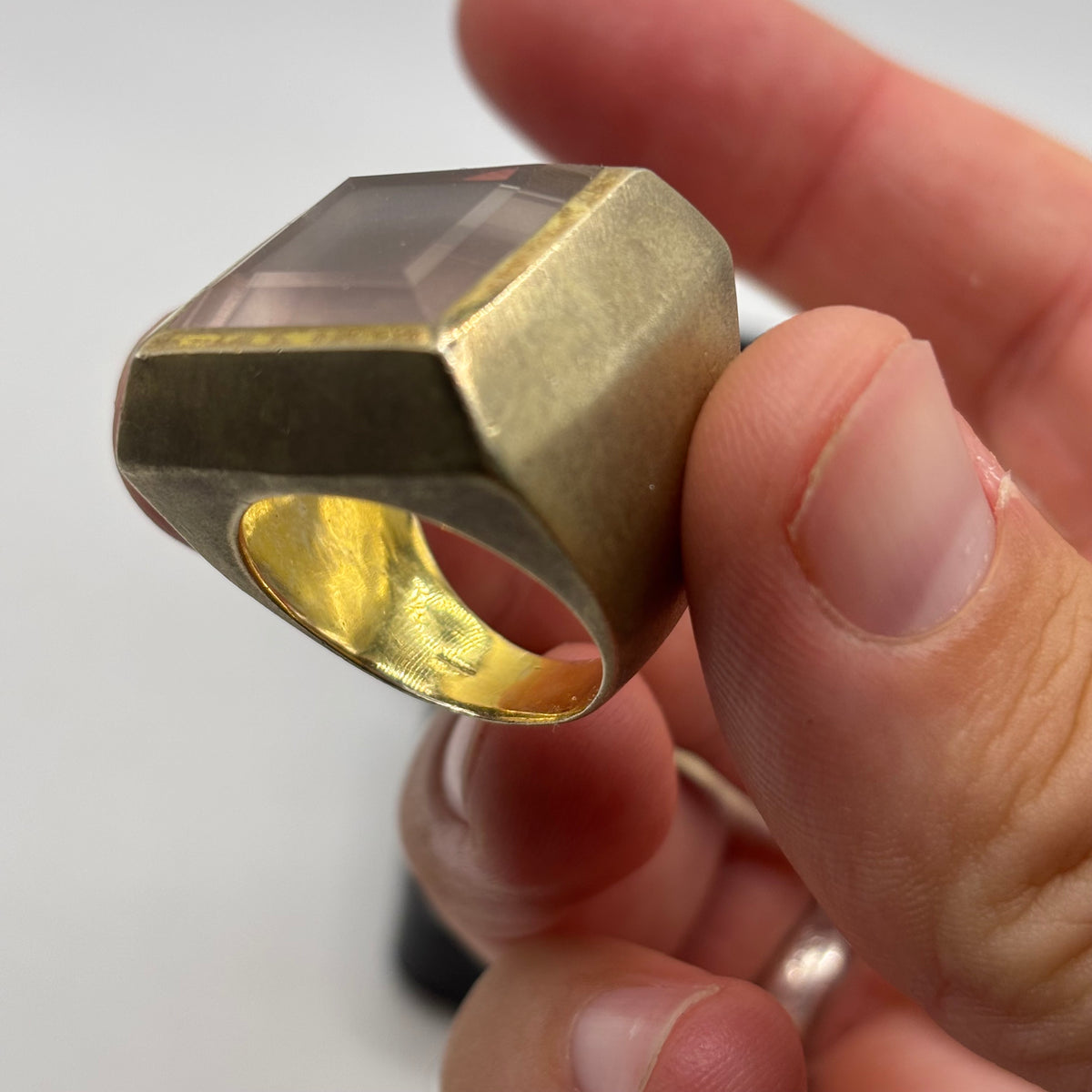 Gold On Silver Crazy Ring (S)