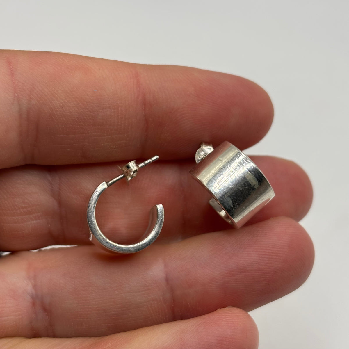 Silver Hoops (14mm)
