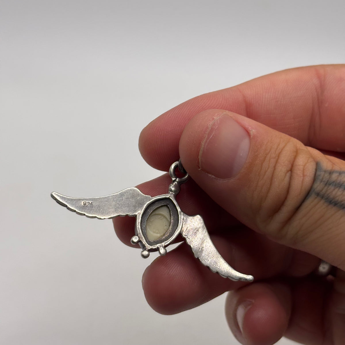 Silver Flying Eye Pendant