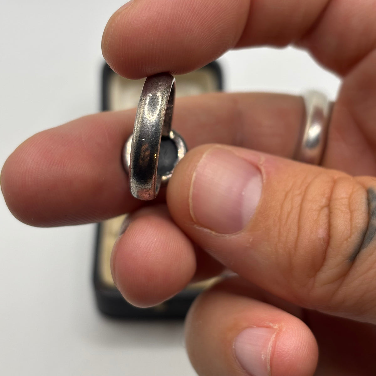 Silver Star Sapphire Ring (Q)