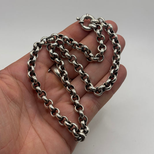 Silver 18” Belcher Chain