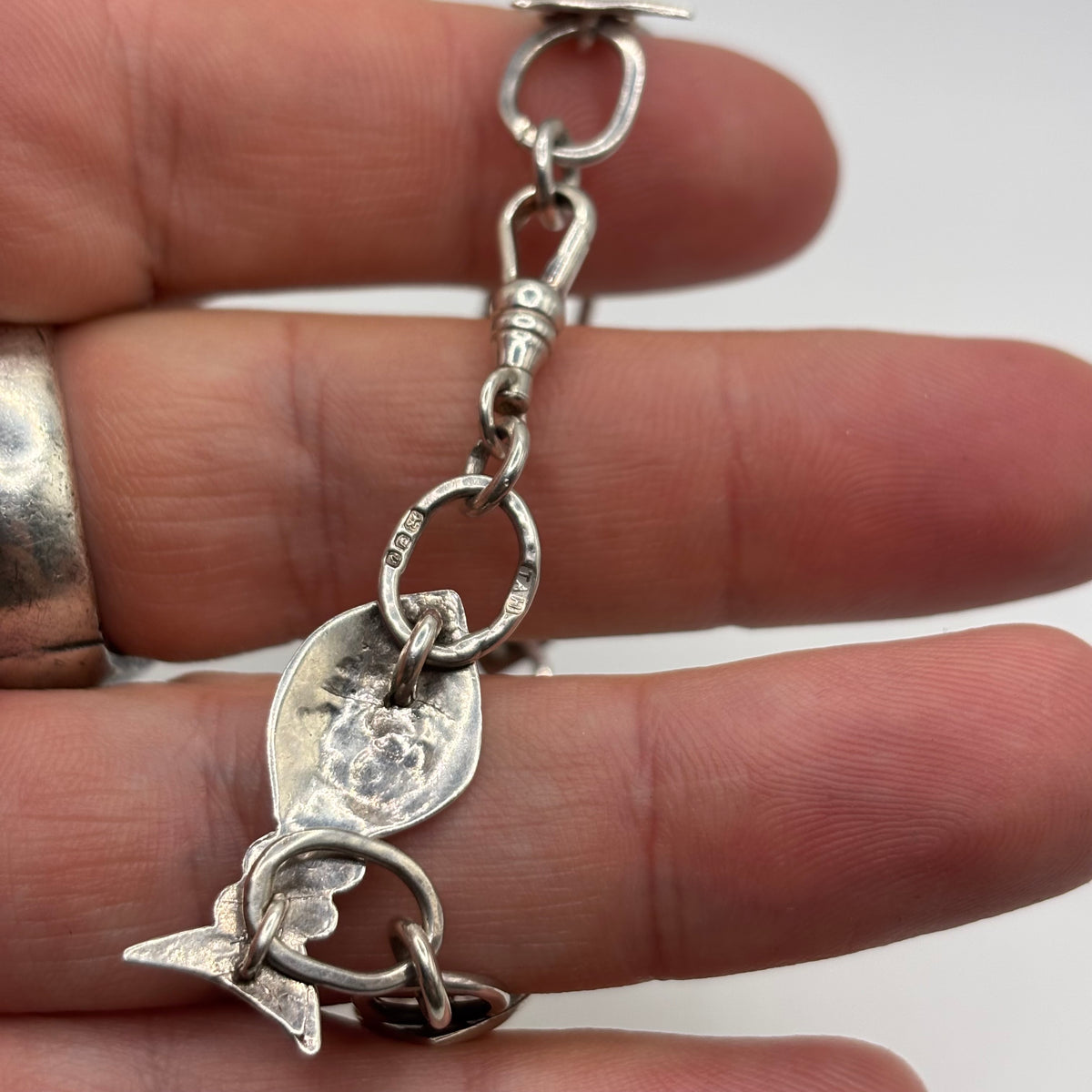 Silver 7” Fish Bracelet