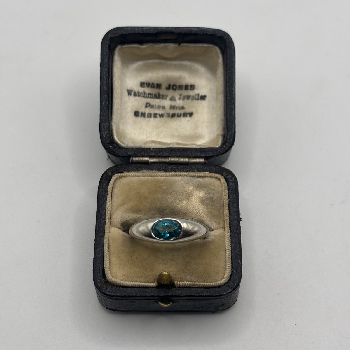 Silver Blue Topaz Ring (N)