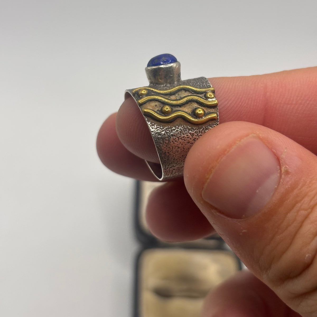 Silver Lapis Ring (N)