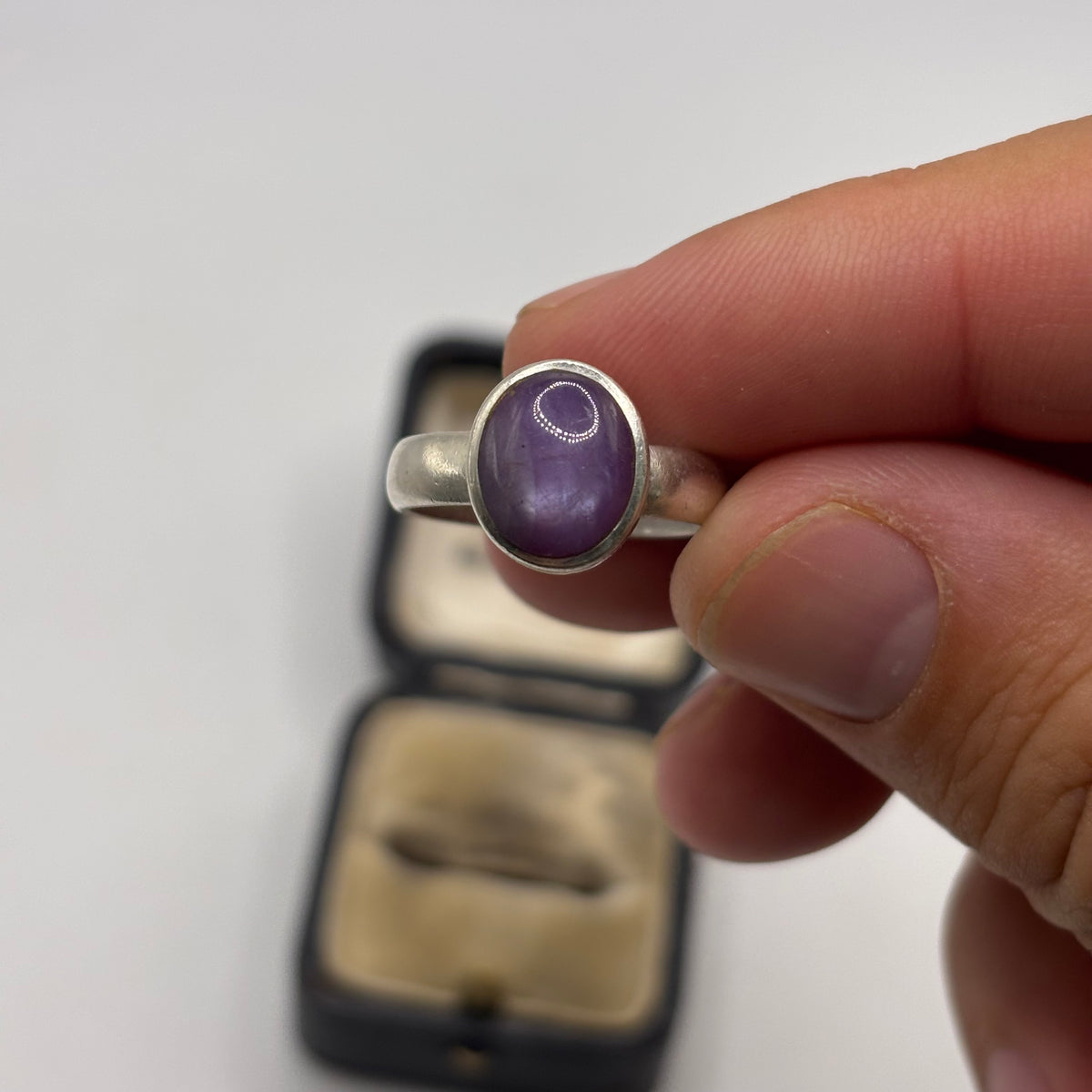 Silver Star Sapphire Ring (O)