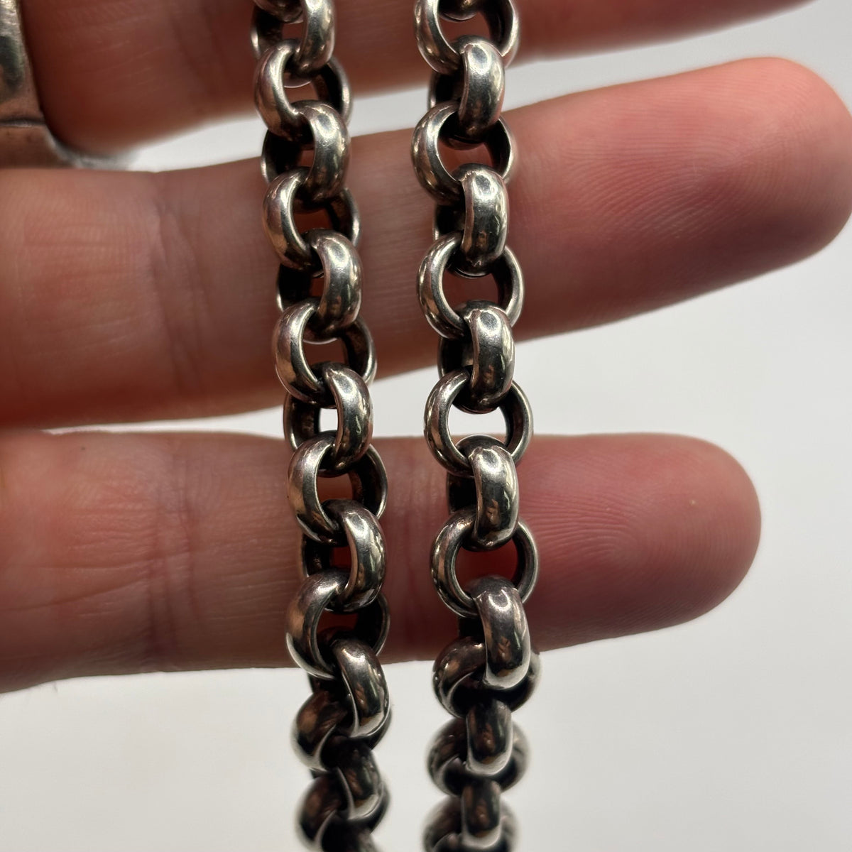 Silver 18” Belcher Chain