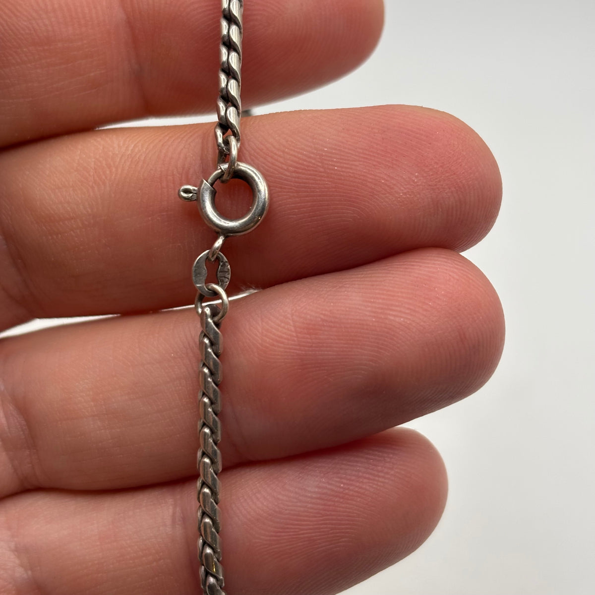 Silver 16” Unusual Link Chain