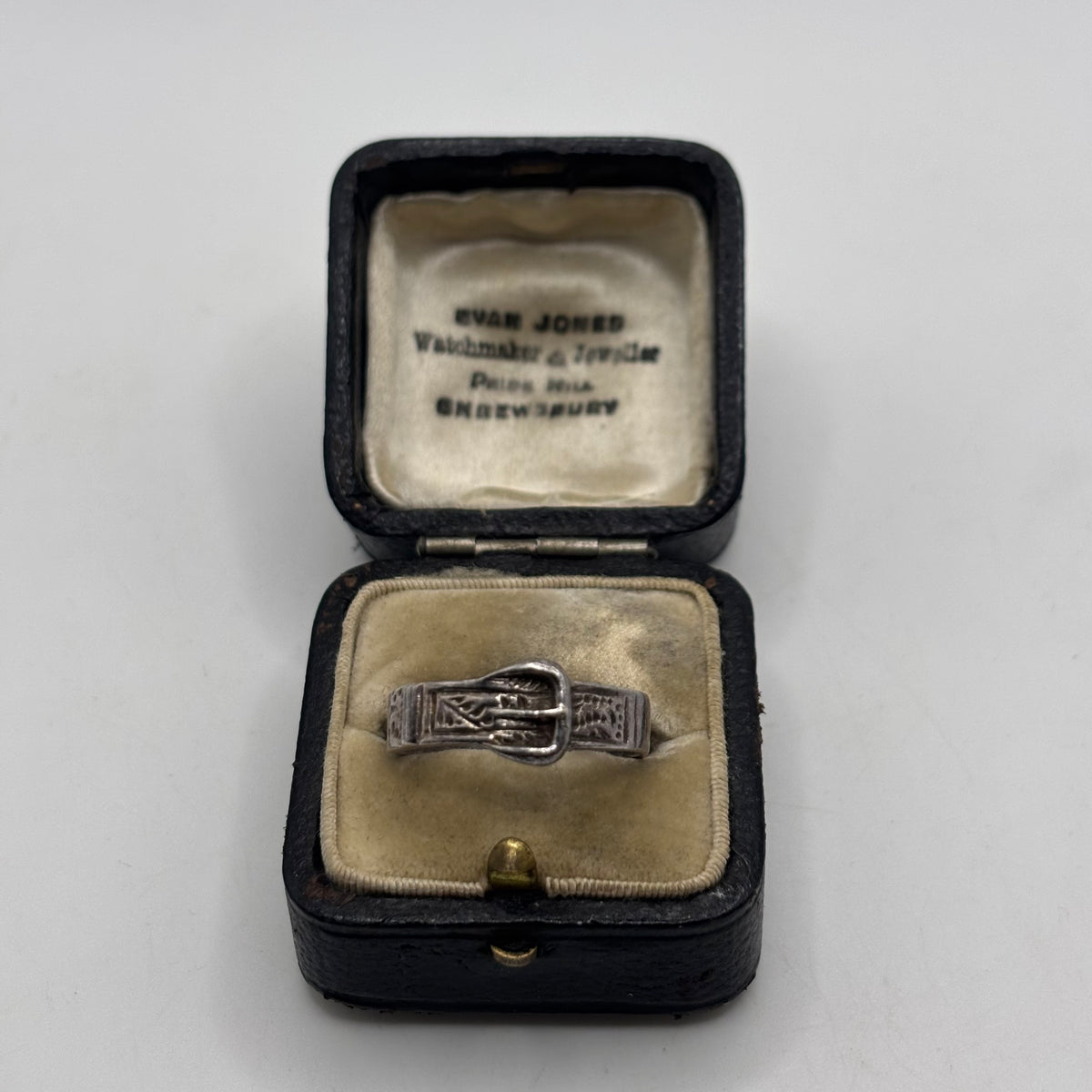 Silver Vintage Buckle Ring (R)