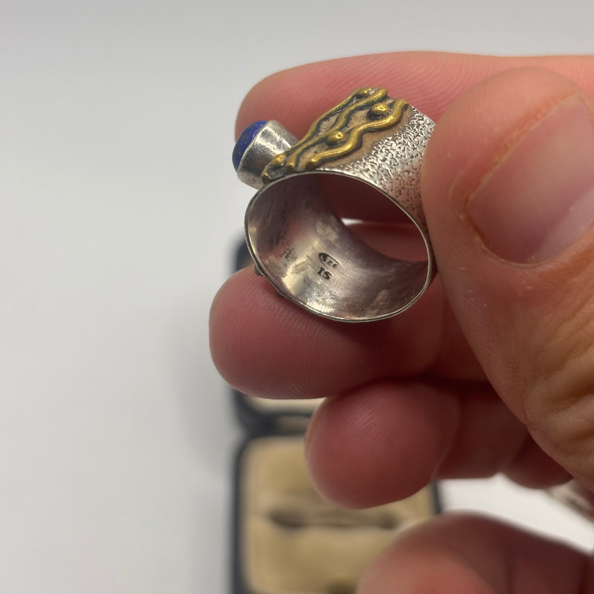 Silver Lapis Ring (N)
