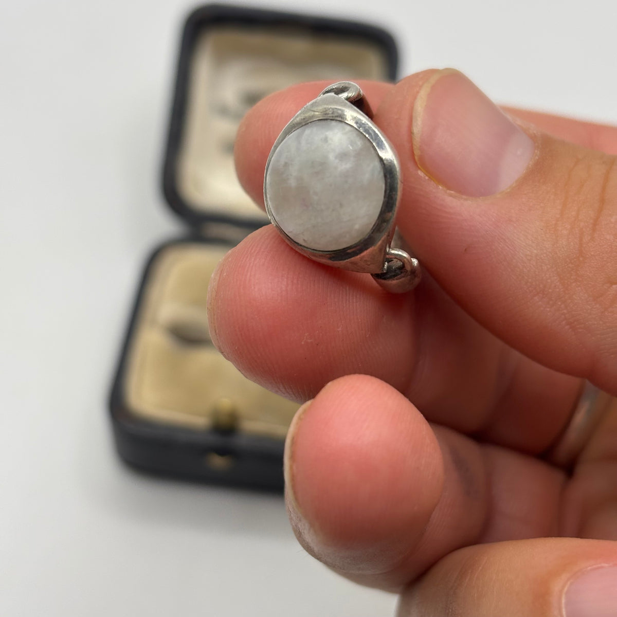 Silver Moonstone Ring (O)