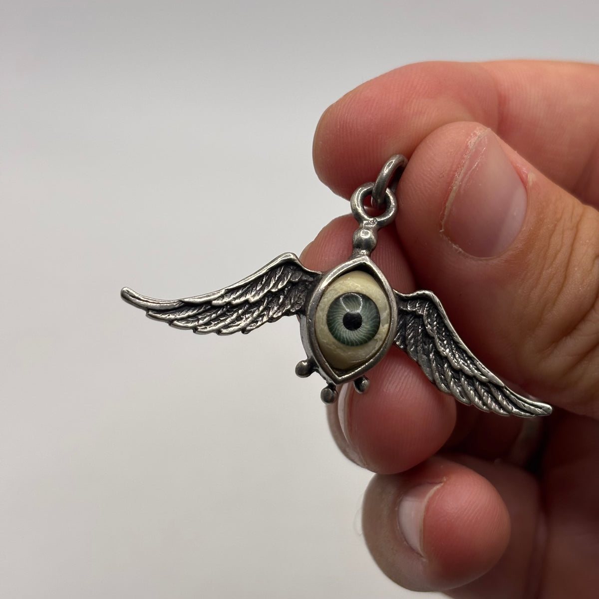Silver Flying Eye Pendant