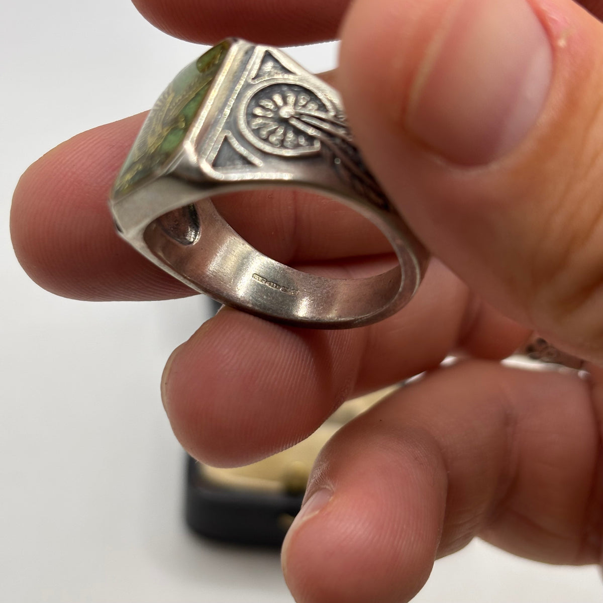 Silver Golden Eagle Carolyn Pollack Ring (Z)