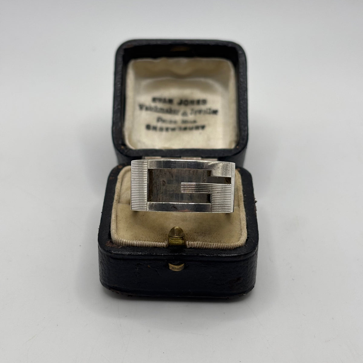 Silver Gucci G Band Ring (W)