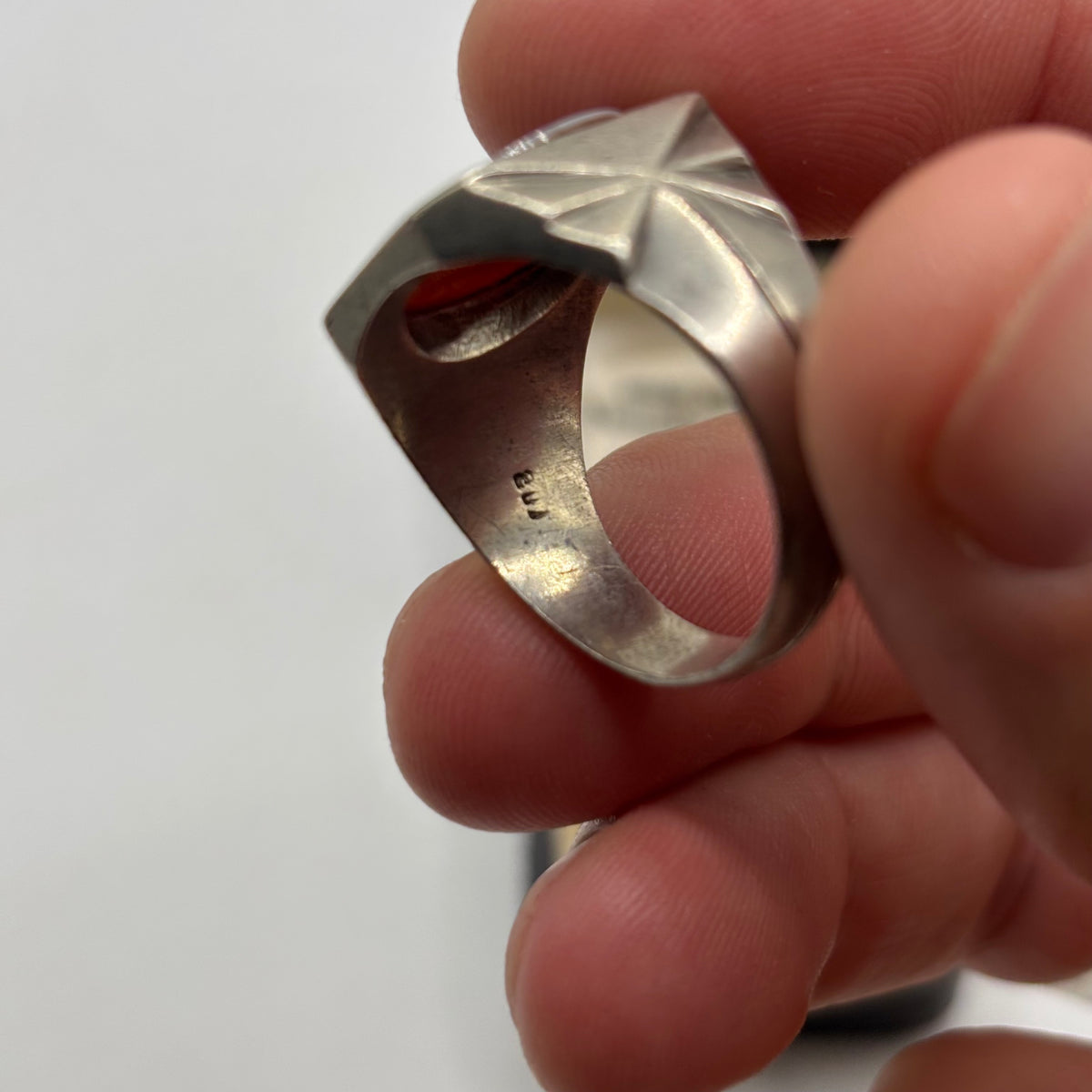 Silver Vintage Signet Ring (X)