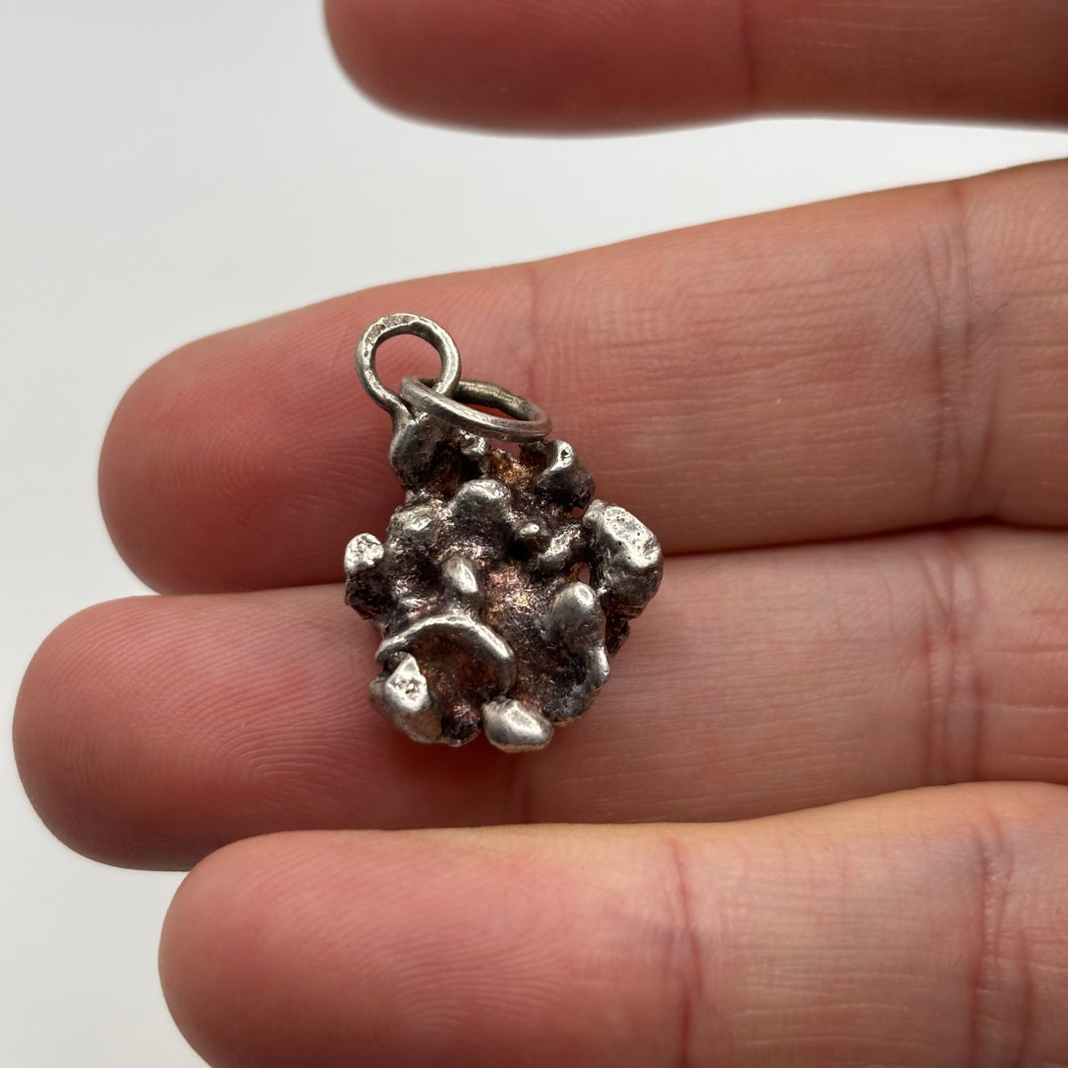 Silver Raw Nugget Pendant