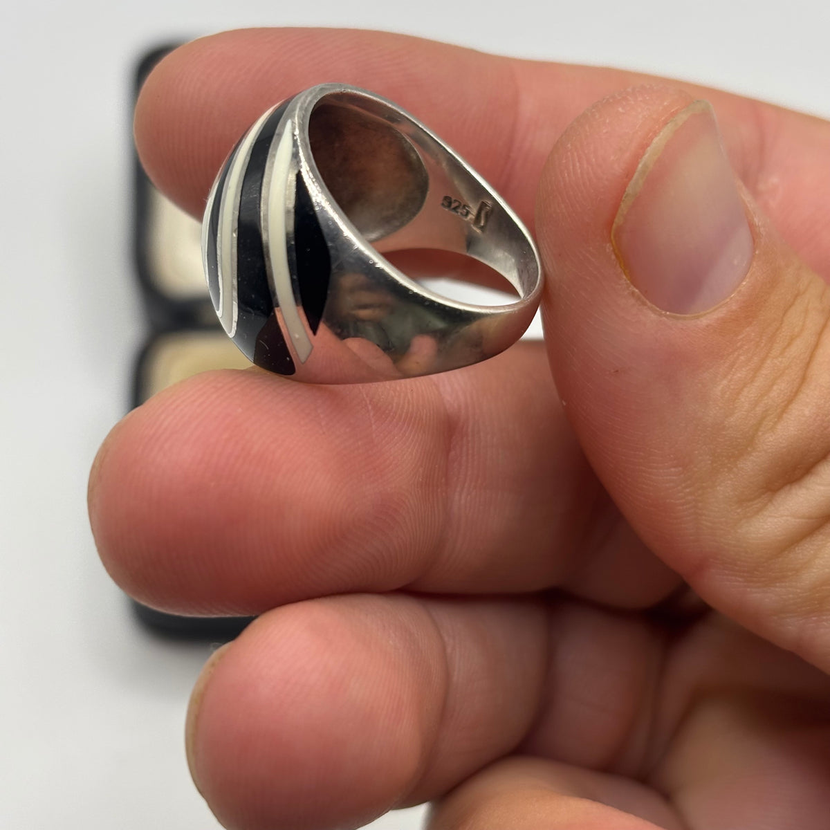 Silver Swirl Dome Ring (P)