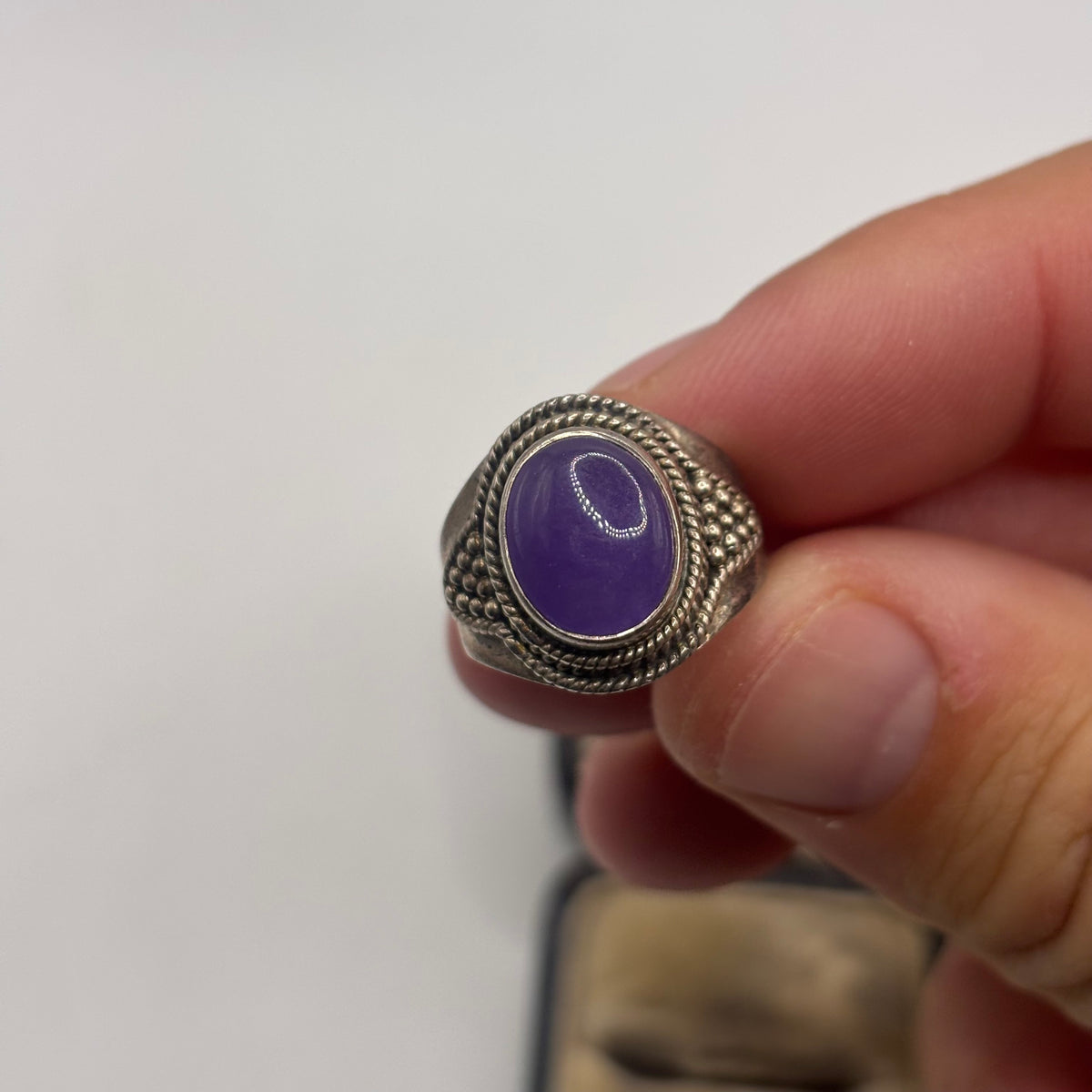 Silver Amethyst Ring (O)