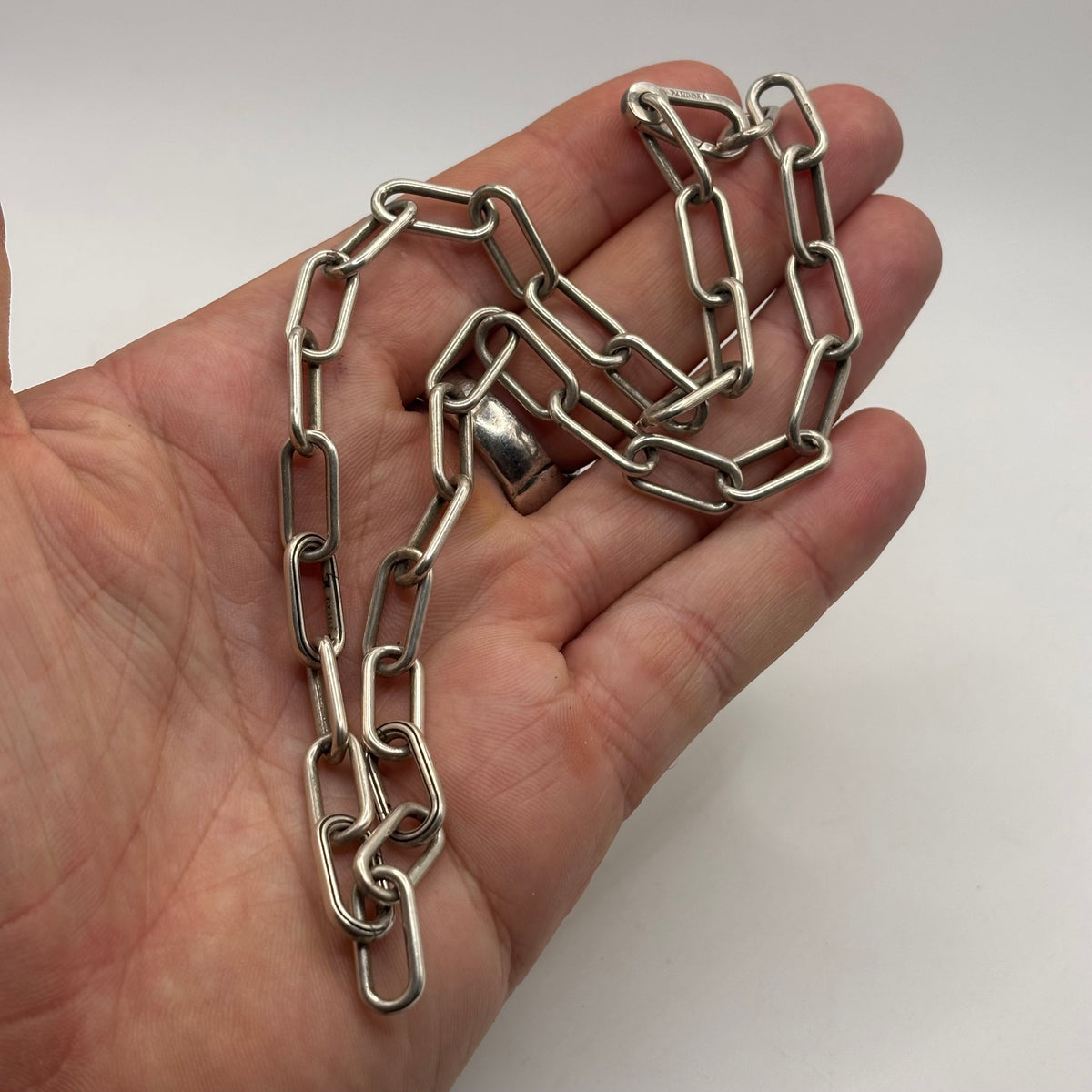 Silver 16-17” Pandora Paperclip Necklace