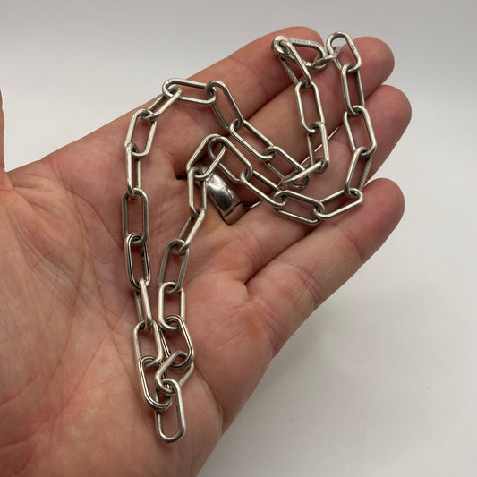 Silver 16-17” Pandora Paperclip Necklace
