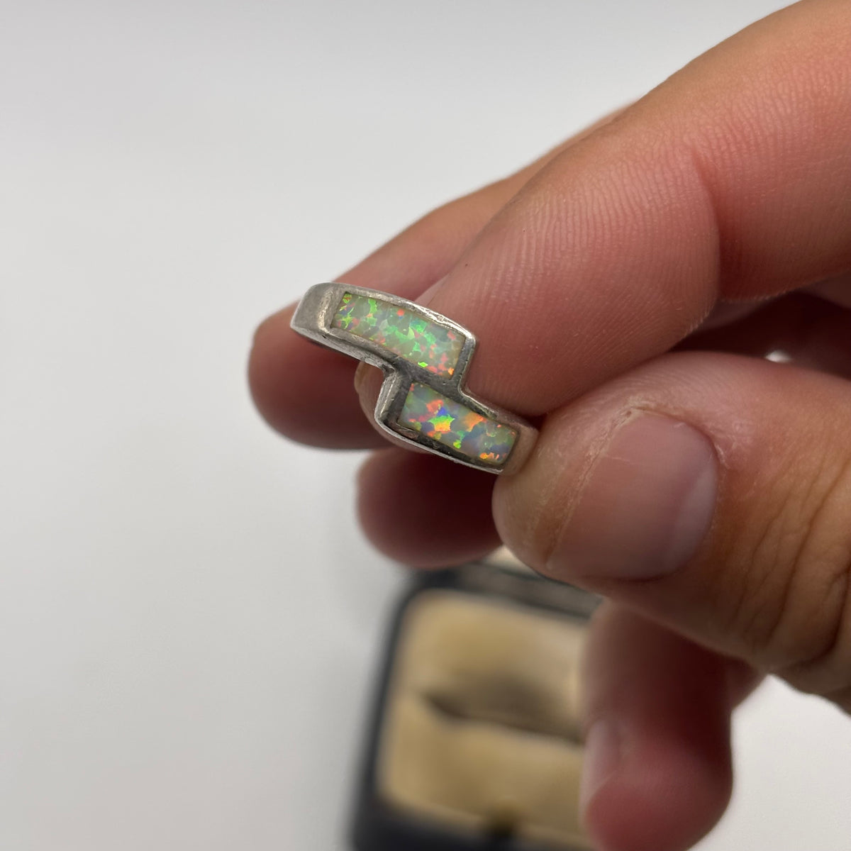 Silver Opal Ring (L)