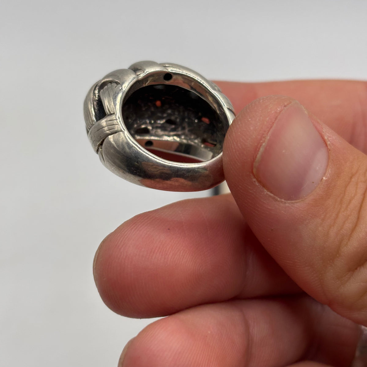 Silver Unusual Ring (O)