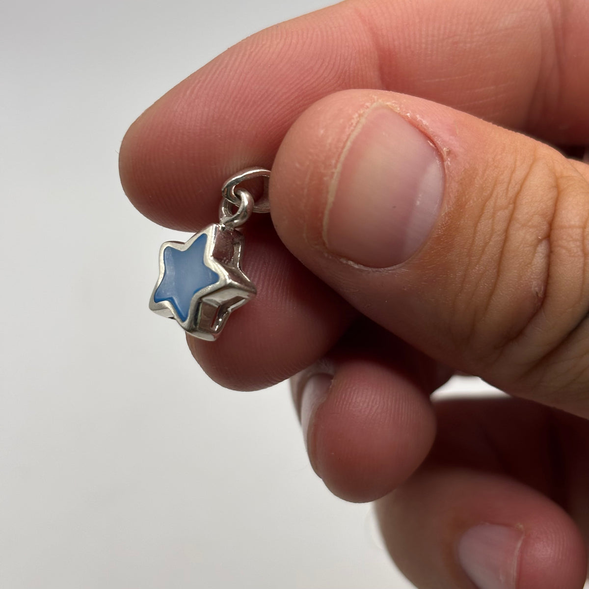 Silver Pearl Star Pendant
